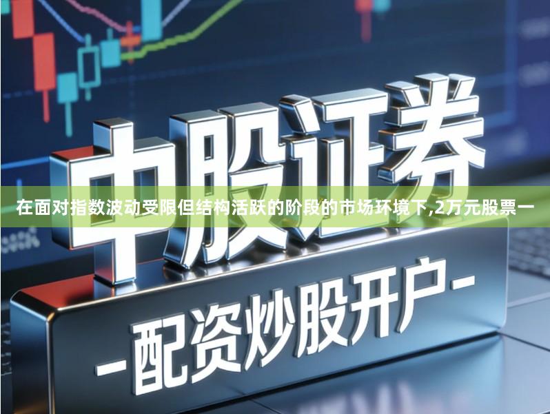 在面对指数波动受限但结构活跃的阶段的市场环境下,2万元股票一